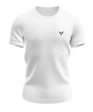 T-shirt basic blanc col rond