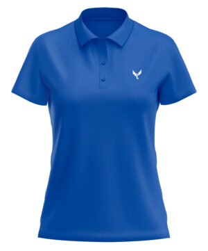 Polo femme basic bleu
