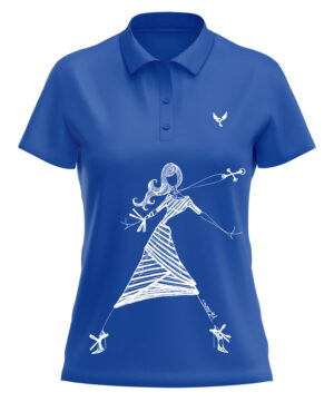 Polo femme 1 bleu