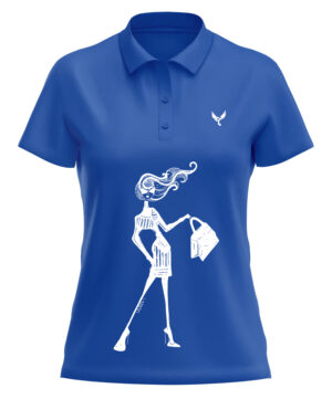 Polo femme 10 bleu