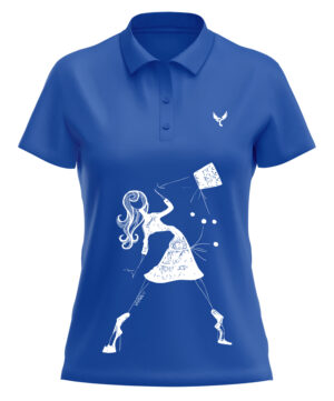 Polo femme 14 bleu