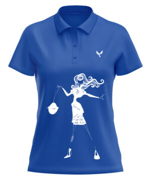Polo femme 15 bleu