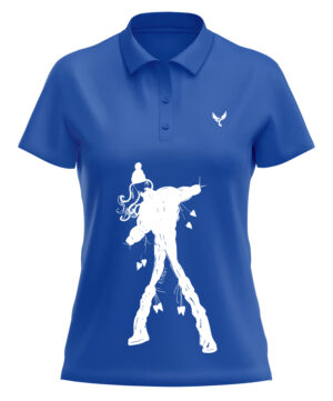 Polo femme 16 bleu