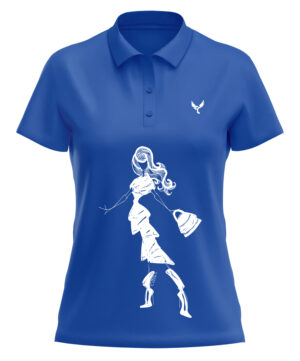 Polo femme 17 bleu
