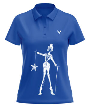 Polo femme 19 bleu