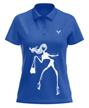 Polo femme 2 bleu
