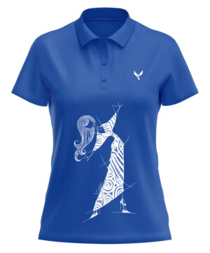 Polo femme 20 bleu
