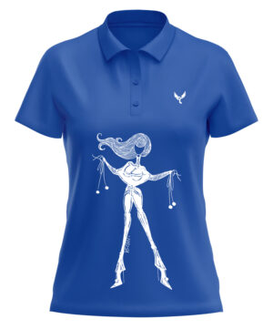 Polo femme 21 bleu