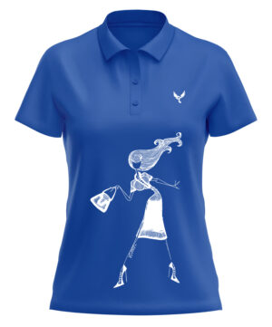 Polo femme 24 bleu