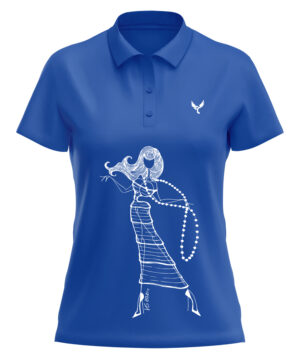 Polo femme 27 bleu