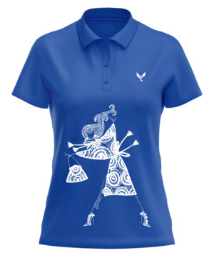 Polo femme 28 bleu