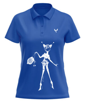 Polo femme 3 bleu