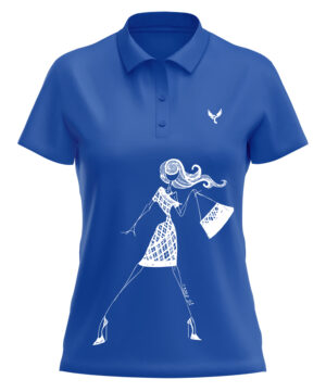 Polo femme 4 bleu