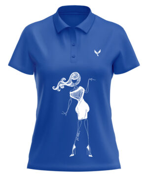 Polo femme 6 bleu