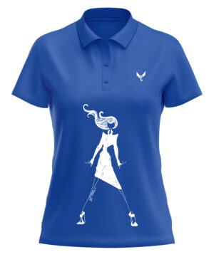 Polo femme 7 bleu