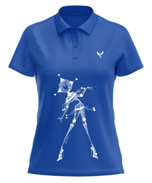 Polo femme 8 bleu