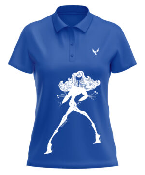 Polo femme 9 bleu