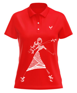 Polo femme 1 rouge