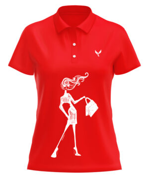 Polo femme 10 rouge