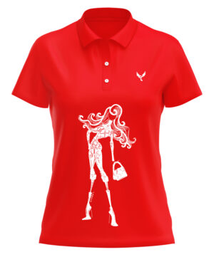Polo femme 11 rouge