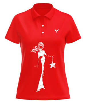 Polo femme 12 rouge