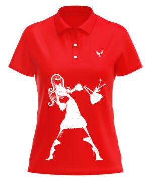 Polo femme 13 rouge