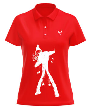 Polo femme 16 rouge