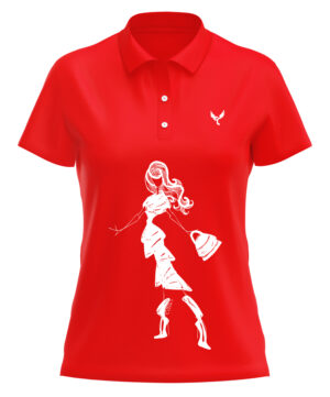 Polo femme 17 rouge