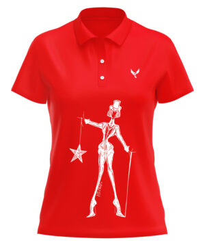 Polo femme 19 rouge