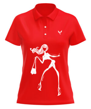 Polo femme 2 rouge