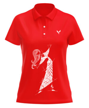 Polo femme 20 rouge
