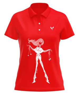 Polo femme 21 rouge