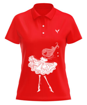 Polo femme 23 rouge