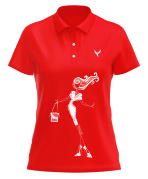 Polo femme 25 rouge