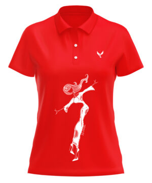 Polo femme 26 rouge