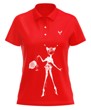 Polo femme 3 rouge