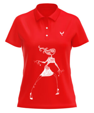 Polo femme 5 rouge