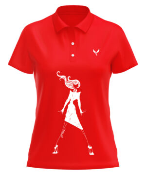 Polo femme 7 rouge