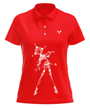 Polo femme 8 rouge