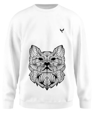 Sweat Chat col rond unisexe