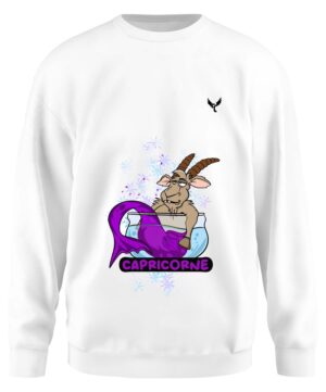 Sweat-shirt unisexe Capricorne col rond sublimé