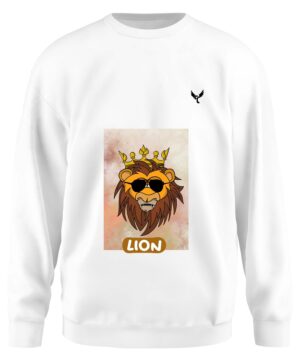 Sweat-shirt unisexe Lion col rond sublimé