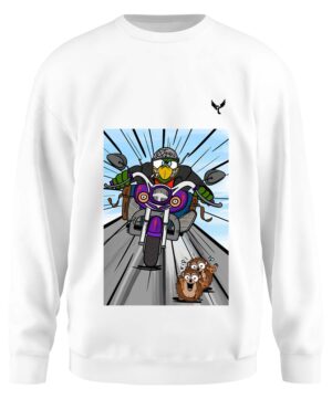 Sweat-shirt unisexe Motard col rond sublimé