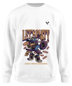 Sweat let's party col rond unisexe