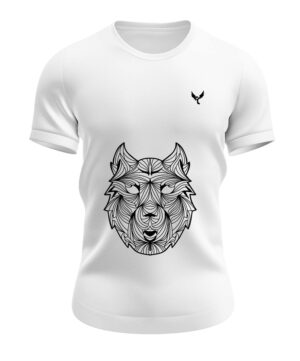 T-shirt Loup col rond