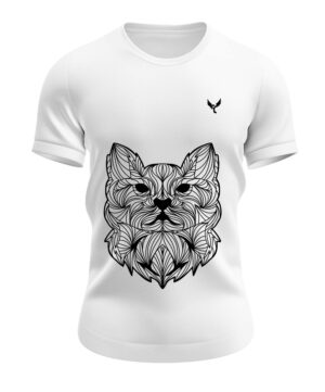 T-shirt Chat col rond