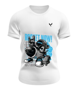 T-shirt rocket now col rond