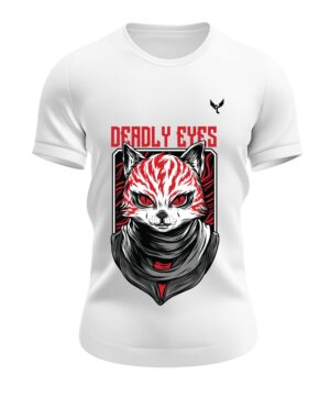 T-shirt deadly eyes col rond