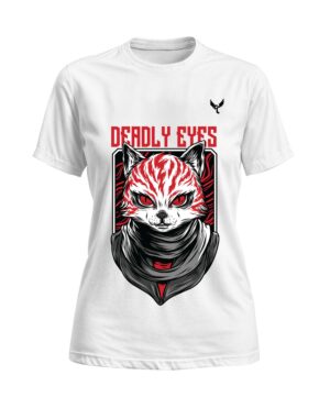 T-shirt deadly eyes col rond