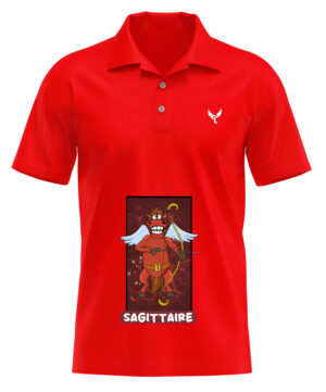 Polo rouge Homme Sagittaire
